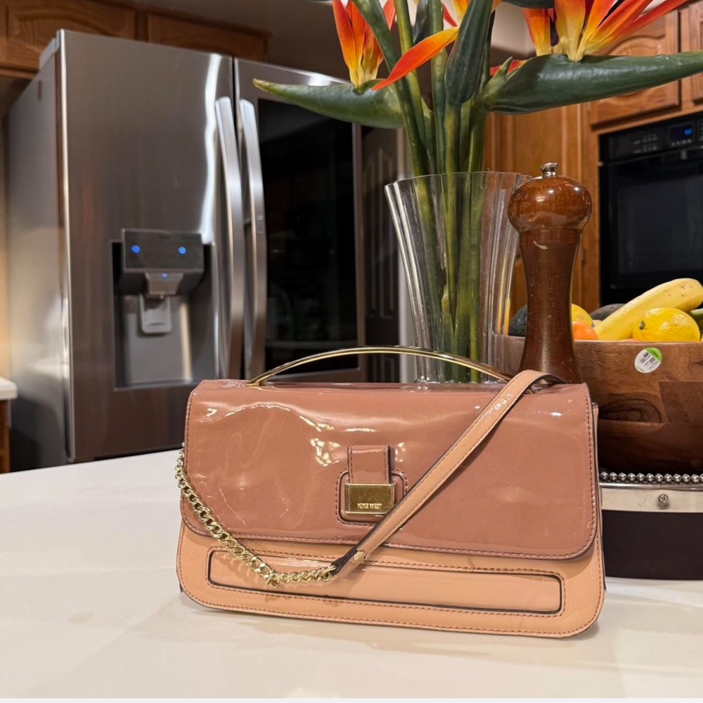 Nine West Glossy Blush Shoulder Bag